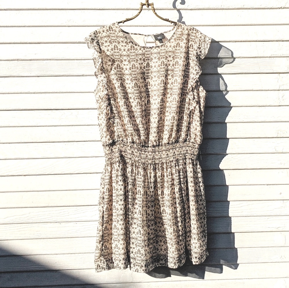 Geometric print summer dress